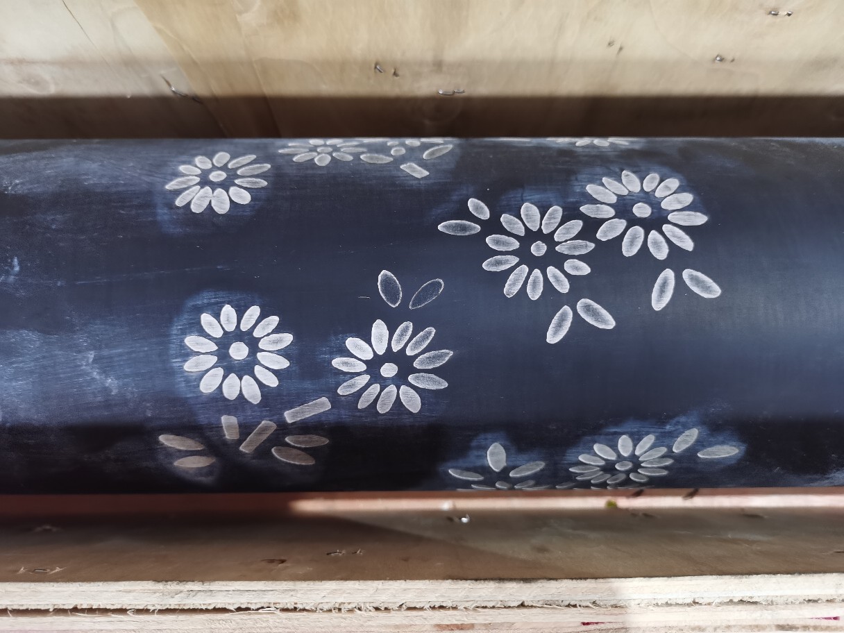 激光雕刻硅胶花绞版辊